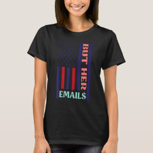 しかし、彼女の電子メールレトロヴィンテージアメリカ国旗が彼女のエマイ Tシャツ