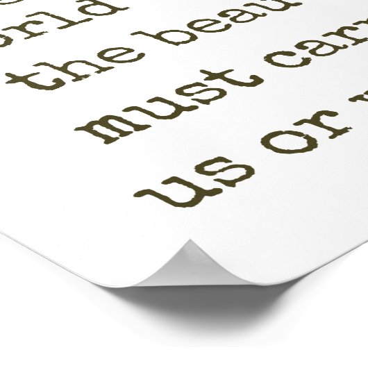 しかし、我々は世界を旅行 – 美しい引用文 ポスター (角)