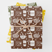 しかし、最初に、コーヒーセット包装紙シート ラッピングペーパーシート (インサイチュ)