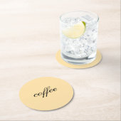 しかし、最初に、コーヒー – クリームコースター ラウンドペーパーコースター (インサイチュ)