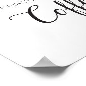 しかし、最初に、コーヒー – 白黒のアートプリント ポスター (角)