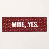 しかし、最初に、ヨガとワインのおもしろいパターモダンンのヨガ ヨガマット (裏面(横))