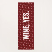 しかし、最初に、ヨガとワインのおもしろいパターモダンンのヨガ ヨガマット (裏面)