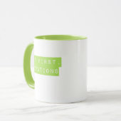 しかし、最初に、祈りの緑のマグカップ マグカップ (正面左)