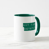 しかし、最初に、祈りの緑のマグカップ マグカップ (正面右)