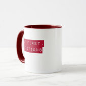 しかし、最初に、祈りはブルゴーニュ マグカップ (正面左)