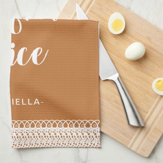 しかし、最初のカボチャのスパイスは名前キッチンタオルを追加 キッチンタオル (四つ折り)