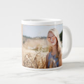 しかし、最初のカボチャのスパイス写真と名前を追加 ジャンボコーヒーマグカップ (正面右)