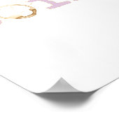 しかし、最初のコーヒーおもしろいのタイポグラフィコーヒーの汚れ ポスター (角)