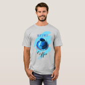 しかし、最初のコーヒーコーヒーカップソーサー豆 Tシャツ (正面フル)