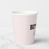 しかし、最初のコーヒーソフトピンクシンプル色 紙コップ (右)