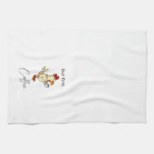 しかし、最初のコーヒーチキンおもしろいキッチンタオル キッチンタオル (横)