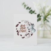 しかし、最初のコーヒーポストカード ポストカード (スタンド正面)