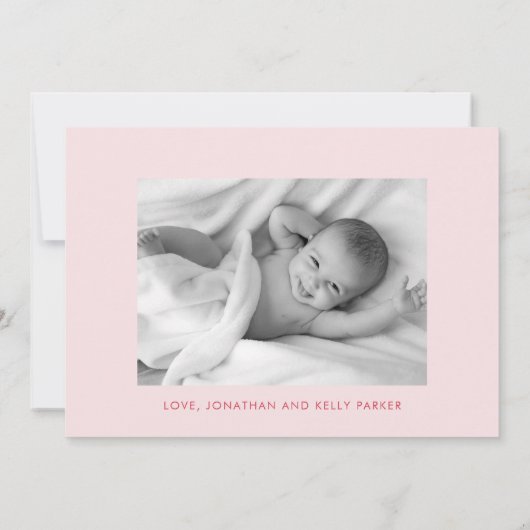 しかし、最初のミルクおもしろい猫の写真誕生 案内状 (裏面)