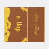 しかし、最初の昼寝おもしろい引用文 フリースブランケット (正面(横))