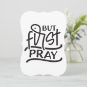 しかし、最初の祈祈りの言葉の戦士の教会の聖句 招待状 (スタンド正面)