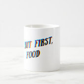 しかし、最初の食べ物レインボーグローマグ コーヒーマグカップ (中央)