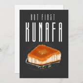 しかし、最初のKnafeh Kunafa Kunafeh AIが生成كنافة 招待状 (正面/裏面)
