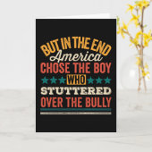 しかし、最後のアメリカでは吃音した少年を選んだ カード (黄色い花)