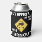 しかし、看板の役人は燃え尽きると言おもしろいう 缶クーラー (缶裏面)