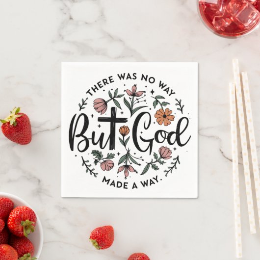 しかし、神のフローラクリスチャン スタンダードカクテルナプキン (インサイチュ)