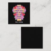 しかし、神は道を譲らなかったが、神は道を譲った スクエア名刺 (正面/裏面)