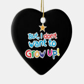 しかし、私は育ちたいと思いません! かわいい家族のベビー セラミックオーナメント (右)