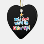 しかし、私は育ちたいと思いません! かわいい家族のベビー セラミックオーナメント (左)