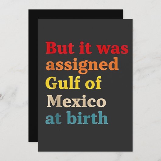 しかし、誕生でメキシコ湾に指定された シーズンカード (正面/裏面)
