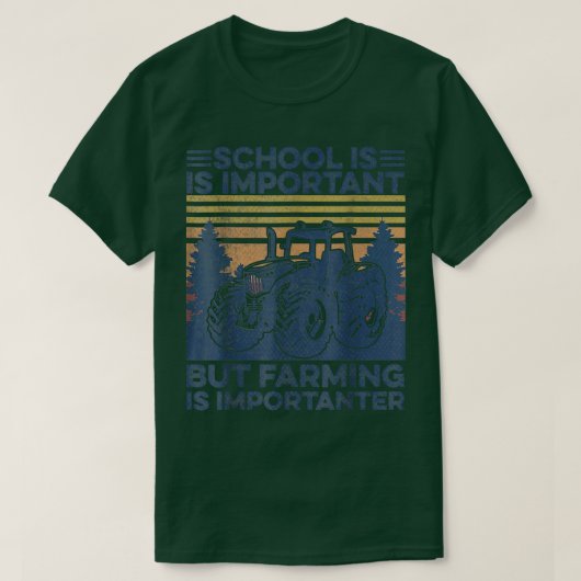 しかし、農業は重要な農家トラクター Tシャツ (デザイン正面)