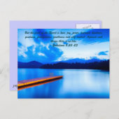 しかし、霊の実は愛、喜び、平和、pである シーズンポストカード (正面/裏面)