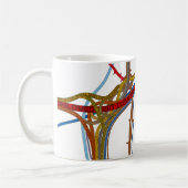 (しかし) I愛スパゲッティ接続点のマグ。 コーヒー・マグ コーヒーマグカップ (左)