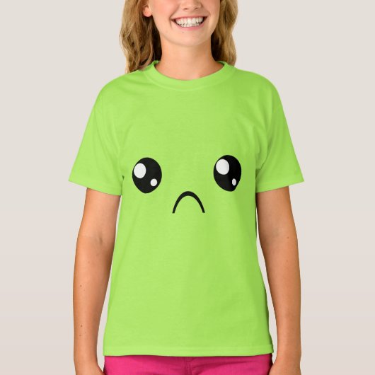 しかめっ面顔 Tシャツ (正面)