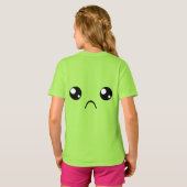 しかめっ面顔 Tシャツ (裏面フル)