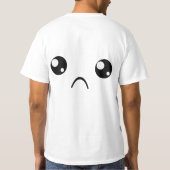 しかめっ面顔 Tシャツ (裏面)