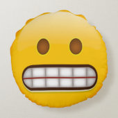 しかめつらEmoji ラウンドクッション (裏面)