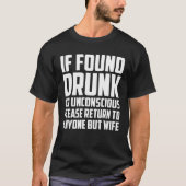 しかもしし飲て誰にも戻る Tシャツ (正面)