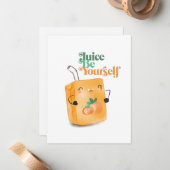 しかやる気を起こさせるしてシンプル可愛いおもしろい ノートカード (正面/裏面インサイチュ)