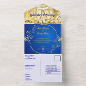 しかエレガントしシンプルて結婚は オールインワン招待状 (内側)