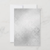 しかエレガントし、シンプルゲイウェディングRSVP 出欠カード (裏面)