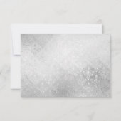 しかエレガントし、シンプルゲイウェディングRSVP 出欠カード (裏面)