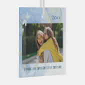 しかモダンしエレガントも青い金ゴールド旋回ドラゴンフライ ガラスオーナメント (正面右)