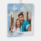 しかモダンしエレガントも青い金ゴールド旋回ドラゴンフライ セラミックオーナメント (右)