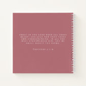しかモダンし、最初のイエスほこりっぽいピンクの説教ノート ノートブック (裏面)