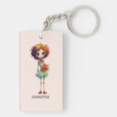 しか不気味し、可愛いゾンビキッド – 愛らしいマカブル キーホルダー (裏面)