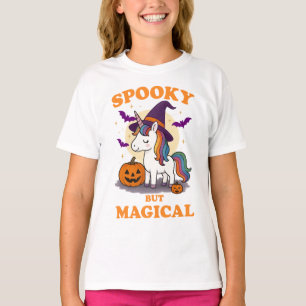 しか不気味し、魔法のユニコーンTシャツ – Cute Hallowee Tシャツ