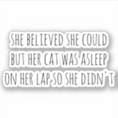 しか信じし、猫は眠っていた シール (正面)