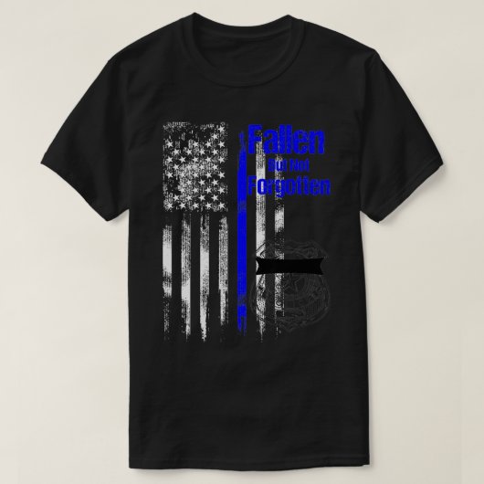 しか落ちたし忘れても青い巡査 Tシャツ (デザイン正面)