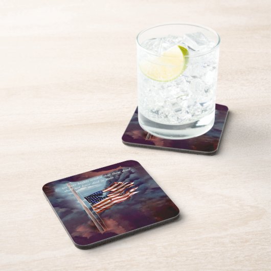 しか落ちたし煙忘れと引き裂かれた旗ではない コースター (右側)