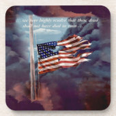 しか落ちたし煙忘れと引き裂かれた旗ではない コースター (正面)